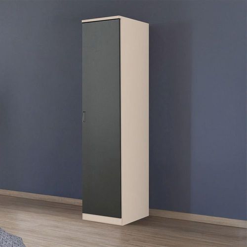 Rauch Celle Super 47cm 1 RH Door Wardrobe - Champagne and Metallic Dark Grey