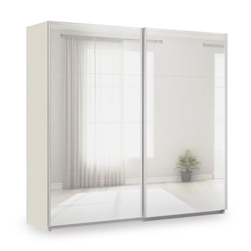 Rauch Miramar Type-3 226cm 2 Door Mirrored Sliding Wardrobe - Champagne