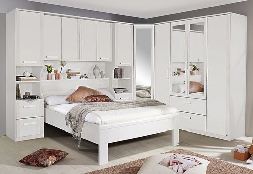Rauch Rivera White Bedroom Set with 140cm Bed