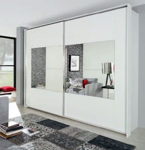 Rauch Xtend 271cm White 2 Door Mirror Sliding Wardrobe