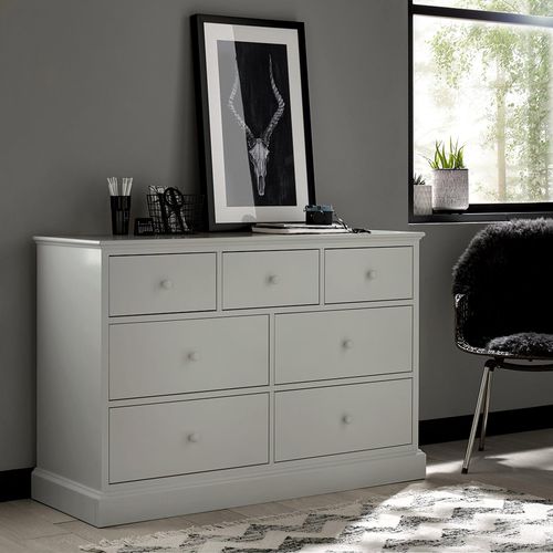 Bentley Designs Ashby Soft Grey 3+4 Drawer Chest