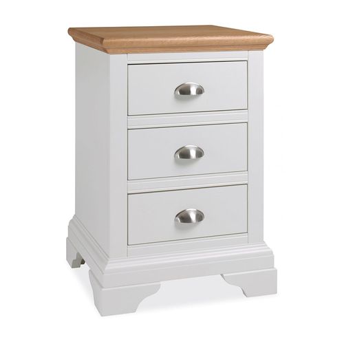 Bentley Designs Hampstead Two Tone 3 Drawer Bedside Cabinet