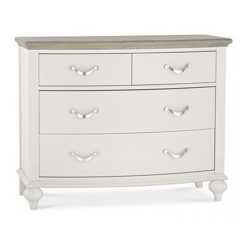 Bentley Designs Montreux Grey Washed Oak and Soft Grey 2+2 Drawer Chest
