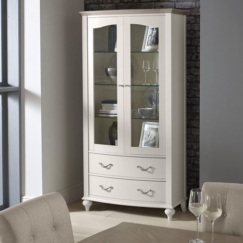 Bentley Designs Montreux Grey Washed Oak and Soft Grey Display Unit