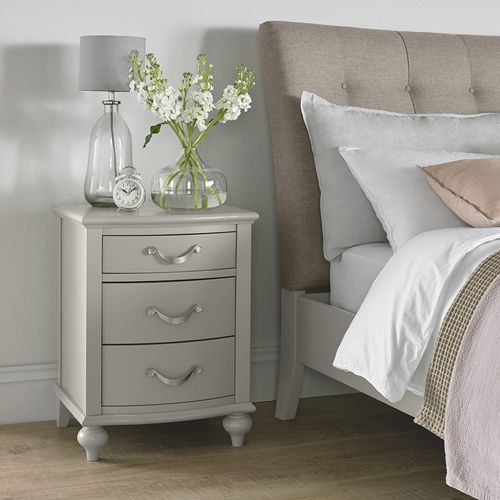 Bentley Designs Montreux Urban Grey 3 Drawer Bedside Cabinet