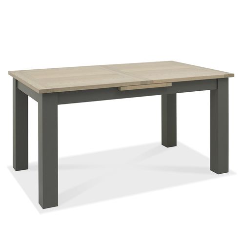 Bentley Designs Oakham Dark Grey and Scandi Oak 6 Seater Extending Dining Table