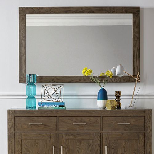 Bentley Designs Turin Dark Oak Landscape Mirror