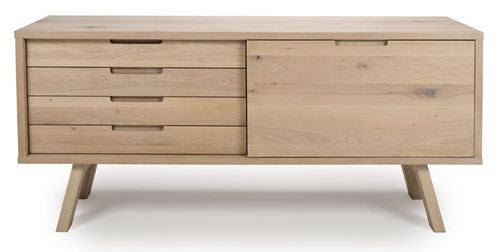 Bergen Oak 160cm Large 1 Door Sideboard