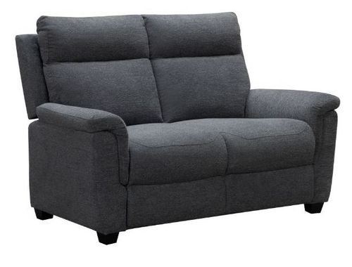 Detroit Grey Fabric Manual Recliner 2 Seater Sofa