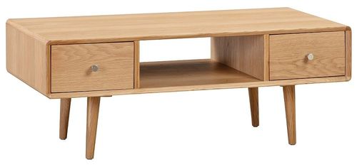 Jenson Oak 2 Drawer Coffee Table