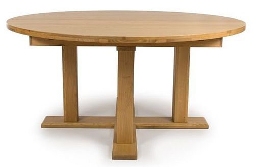 Madrid Oak 6 Seater Round Dining Table