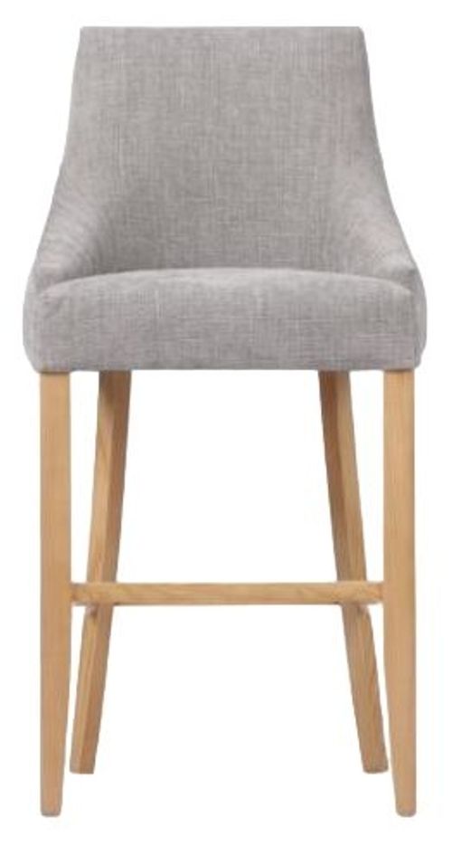 2 x Cole Grey Fabric Bar Chair