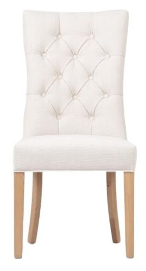 2 x Eaton Linen Fabric Dining Chair