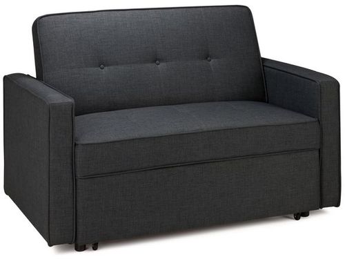 Otto Grey Fabric Small Pull-Out Sofa Bed - 2 Seater
