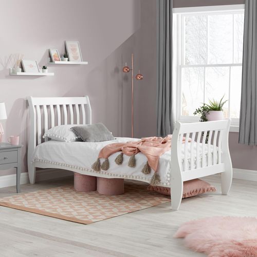 Belford White High Foot End Bed - Sizes Available