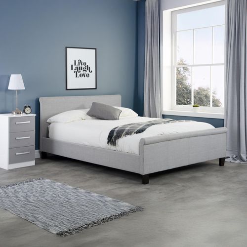 Stratus Grey Fabric Bed - Sizes Available
