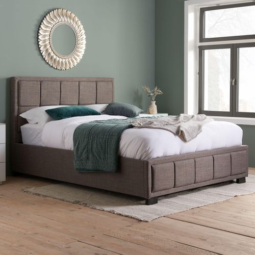 Hannover Grey Fabric Bed - Sizes Available
