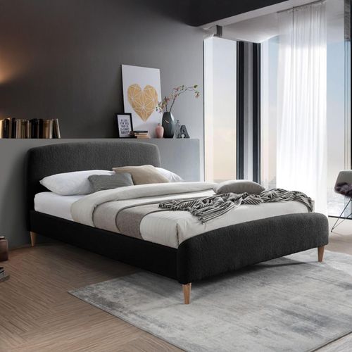 Otley Charcoal Fabric Bed - Sizes Available