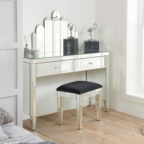 Valencia Mirrored 2 Drawer Console Table