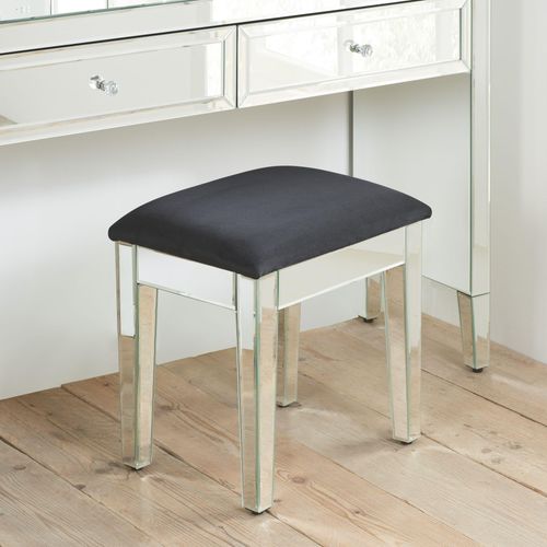 Valencia Mirrored Padded Dressing Stool