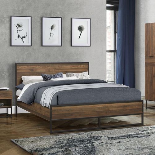 Houston Walnut Bed - Sizes Available
