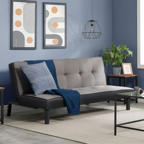 Aurora Grey Fabric 2 Seater Sofa Bed