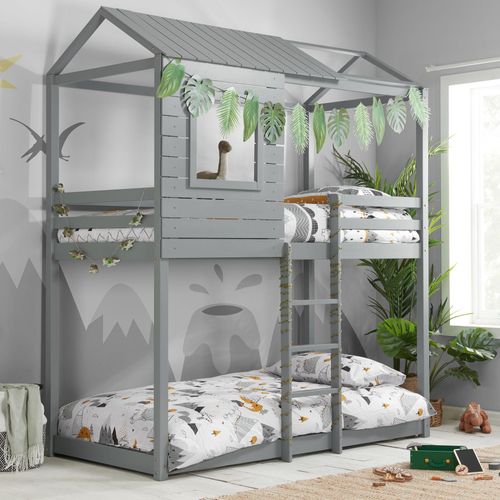 Adventure Kids Grey Wood Bunk Bed