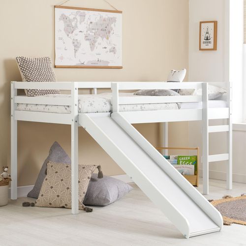 Frankie Kids White Wood Midi Sleeper Bed