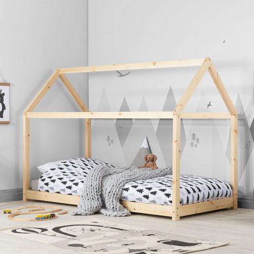 Kids House Pine Wood Bed