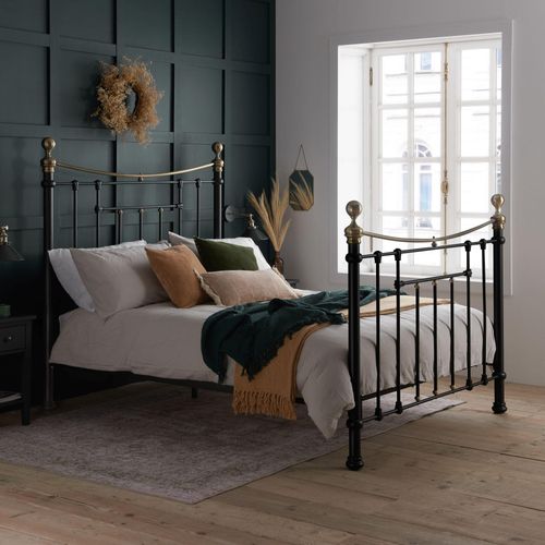 Bronte Black Metal Bed Frame - Sizes Available