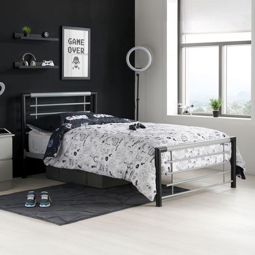 Faro Black Metal Bed Frame - Sizes Available