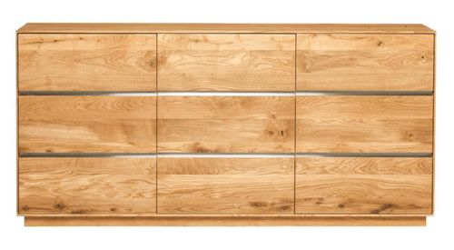 Florin Blonde Oiled Oak 160cm Large Sideboard - 3 Door