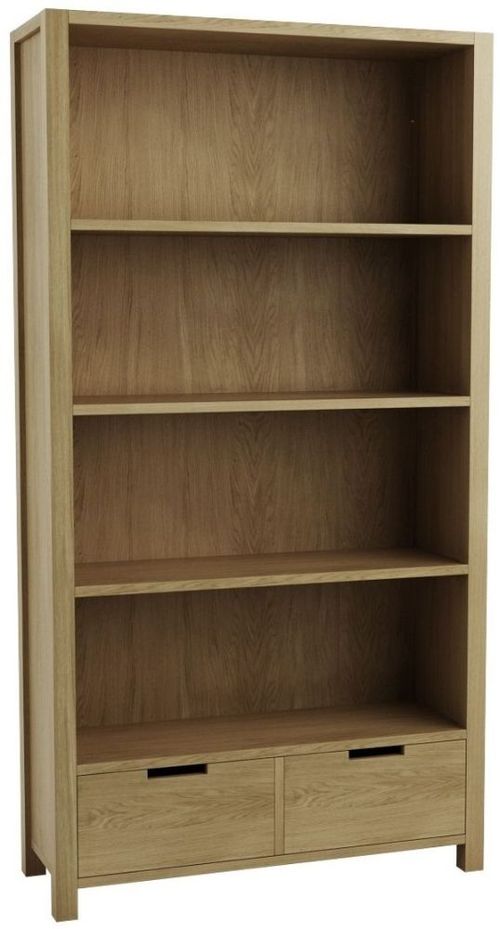 Taranto Oak Shelving Unit with Drawer