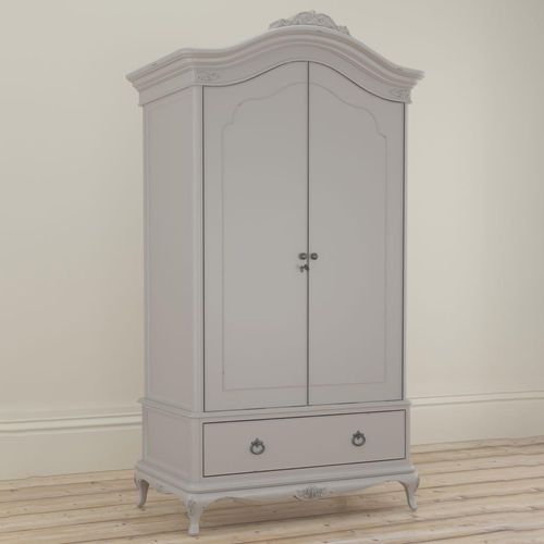 Willis and Gambier Etienne Grey 2 Door 1 Drawer Wardrobe