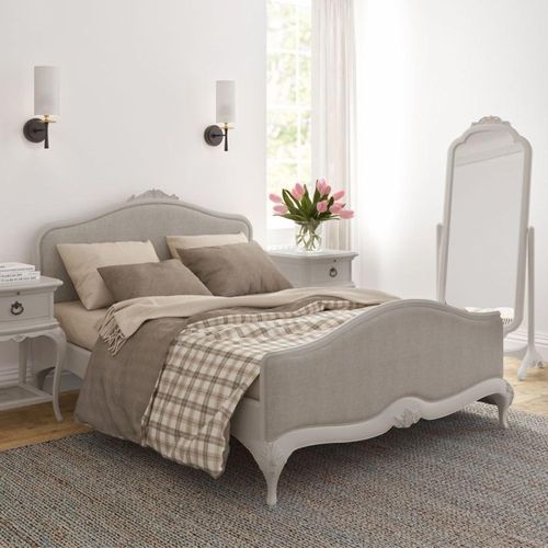 Willis and Gambier Etienne Grey Upholstered Bed - Sizes Available