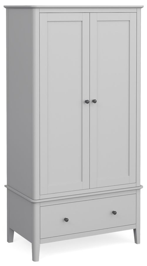Stowe Grey 2 Door 1 Drawer Wardrobe
