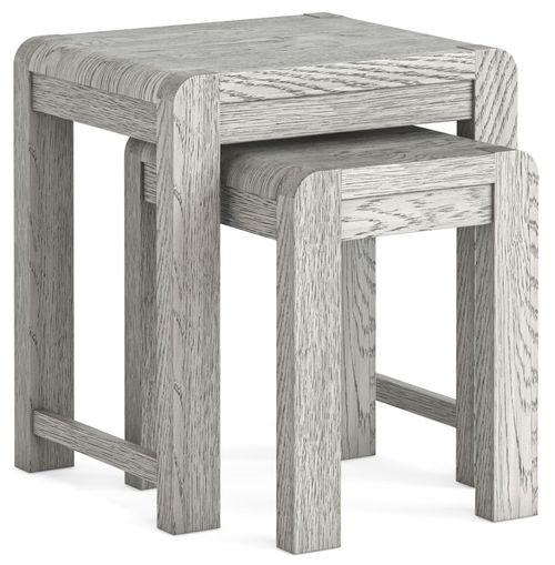 Amsterdam Grey Washed Oak Nest of 2 Tables