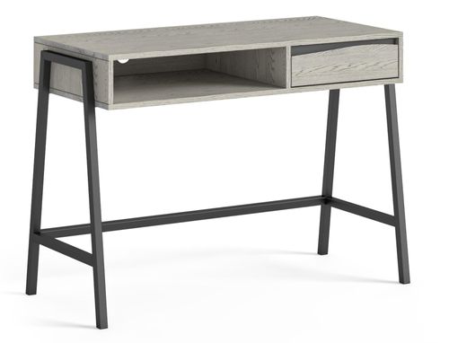 Brooklyn Grey Oak 1 Drawer Writing Desk