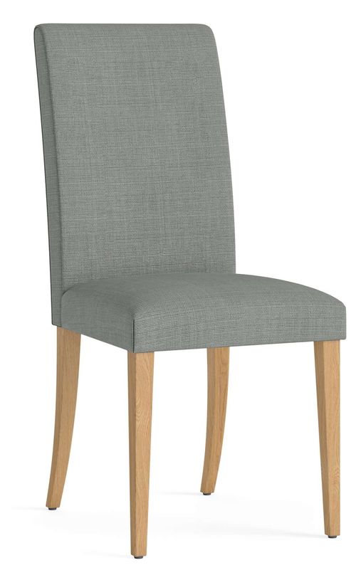 2 x Salisbury Grey Fabric Dining Chair