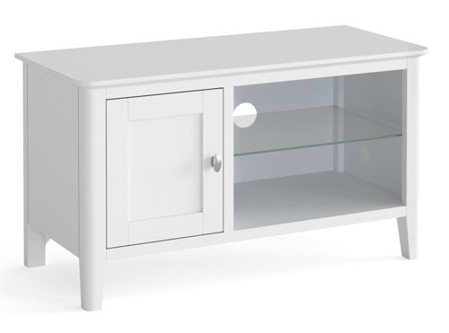Hampstead White 1 Door TV Unit