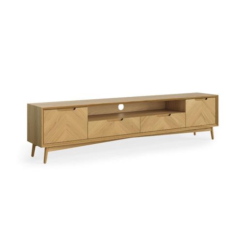 Valencia Oak Herringbone Storage Extra Large TV Unit