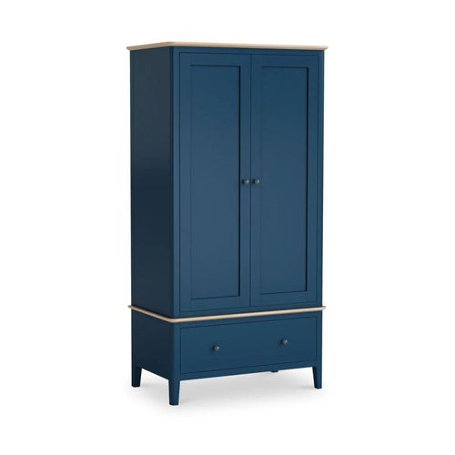 Marlow Blue 2 Door 1 Drawer Wardrobe