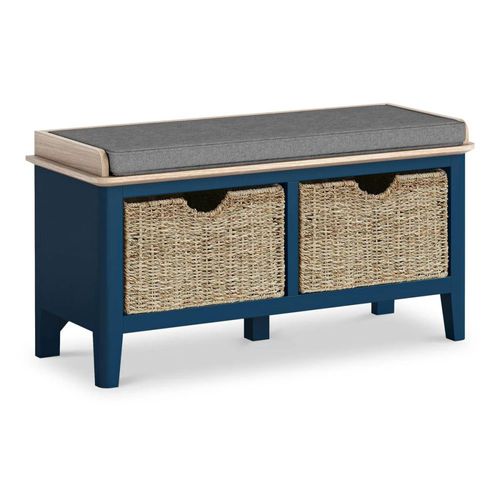 Marlow Blue Storage Bench