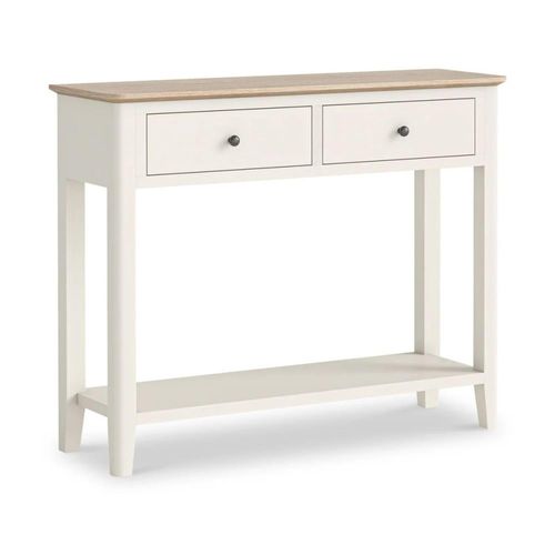Marlow White 2 Drawer Console Table
