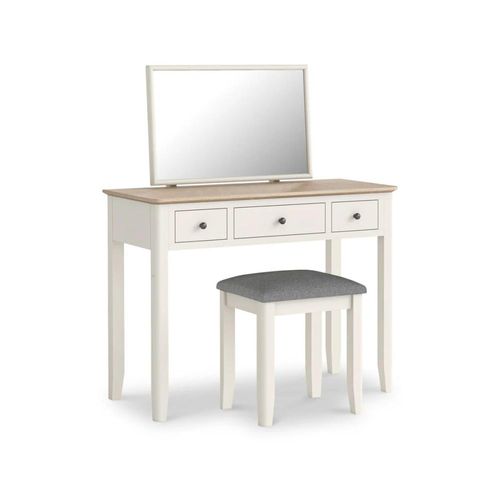 Marlow White 3 Drawer Dressing Table Set