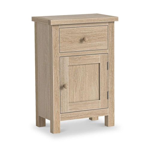 Modern Country Oak 1 Door Telephone Cupboard