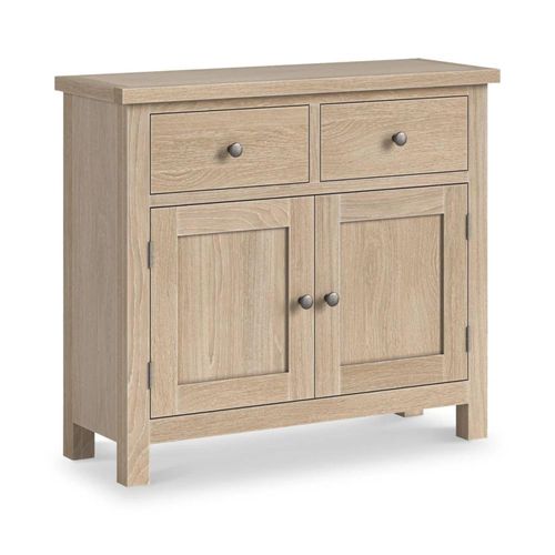 Modern Country Oak 2 Door Small Sideboard - 90cm