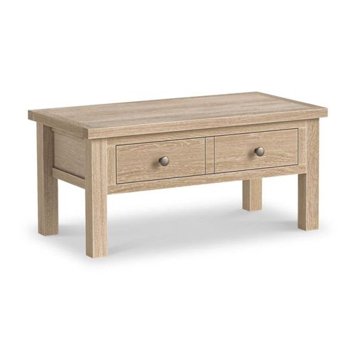 Modern Country Oak 2 Drawer Coffee Table