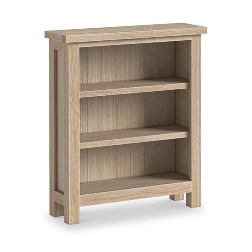 Modern Country Oak Low Bookcase