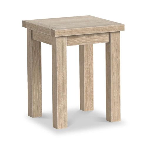 Modern Country Oak Square Lamp Table